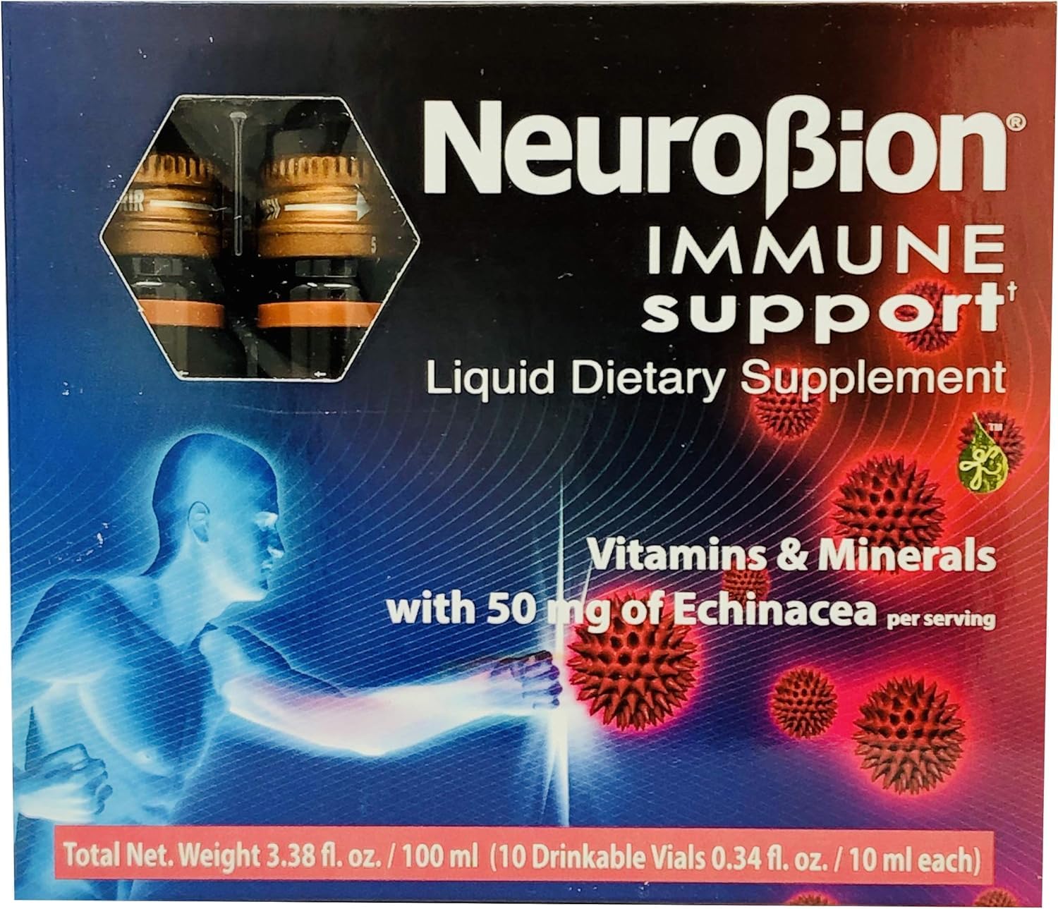 Neurobion twist-open vial showing easy daily consumption