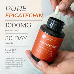 Neurogan Epicatechin label closeup highlights 1000 mg per serving.