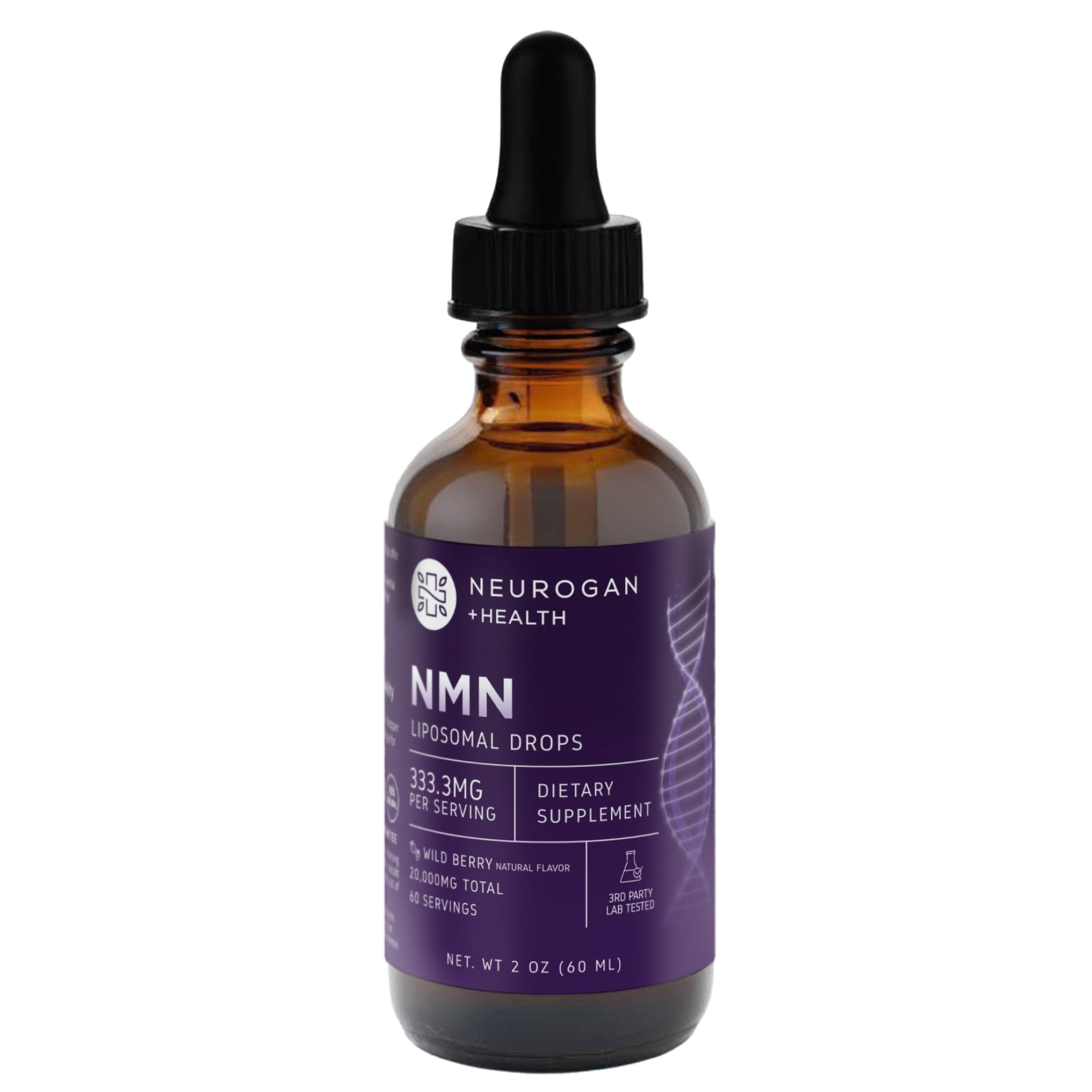 Neurogan Liposomal NMN Drops bottle for convenient daily NMN supplementation
