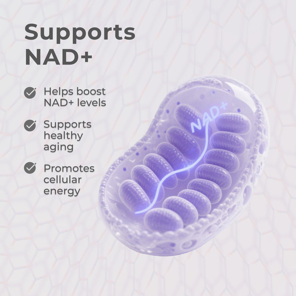 Neurogan Liposomal NMN Drops vegan non-GMO gluten-free badge signals clean ingredients