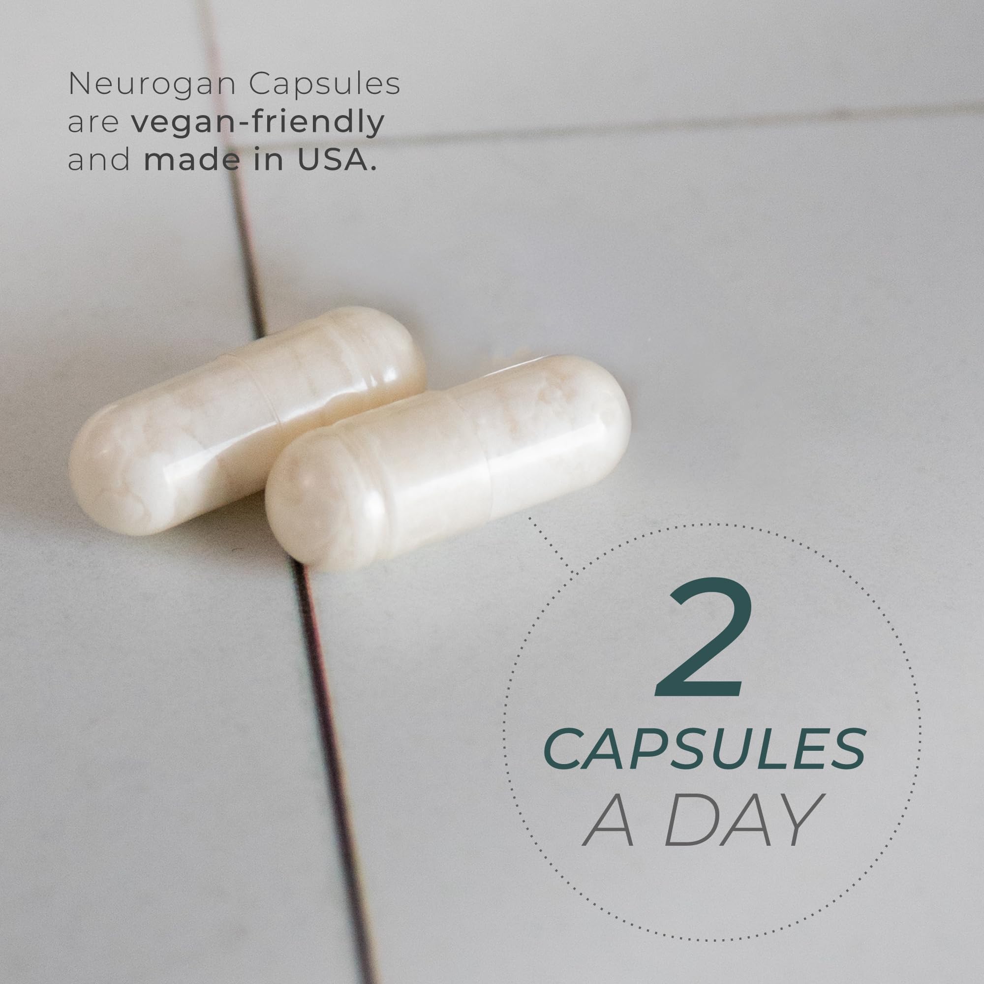 Neurogan NAD+ Resveratrol bottle pour illustrating simple daily supplementation