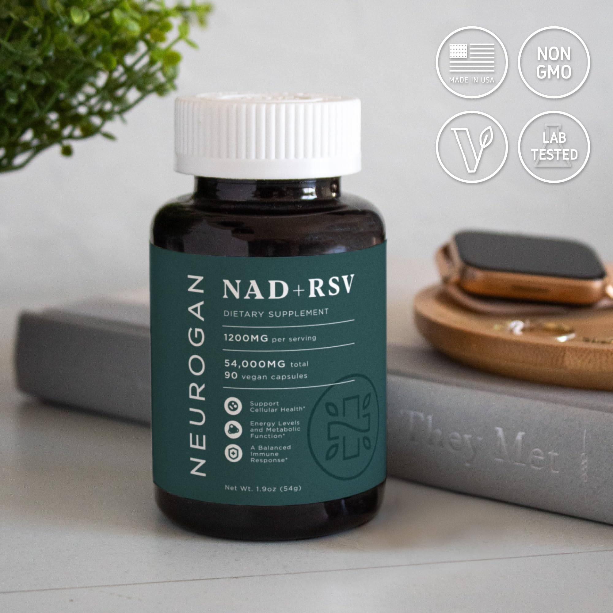Neurogan NAD+ Resveratrol nutrition facts panel clarifying serving details