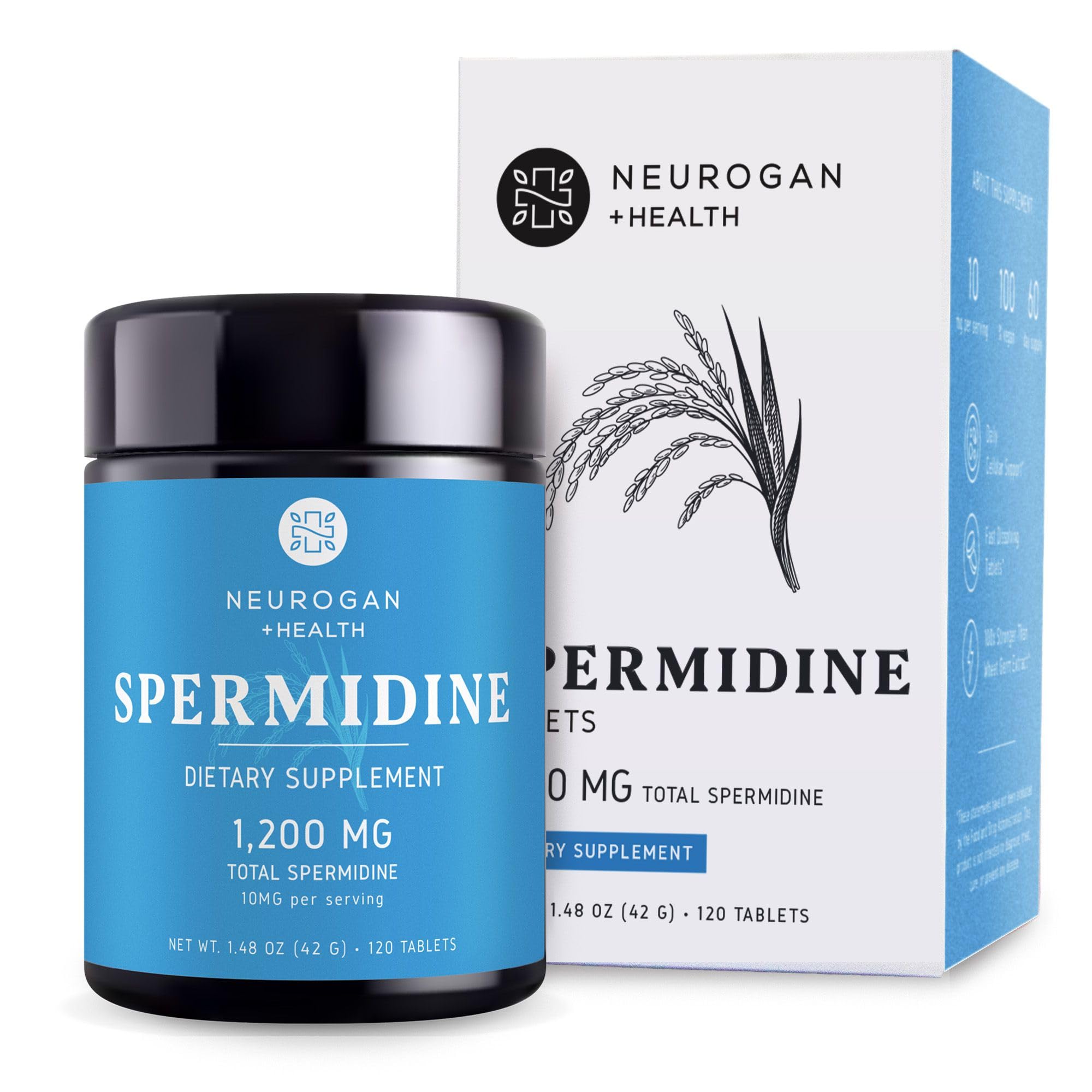 Lab-tested seal on Neurogan Spermidine confirms purity and testing