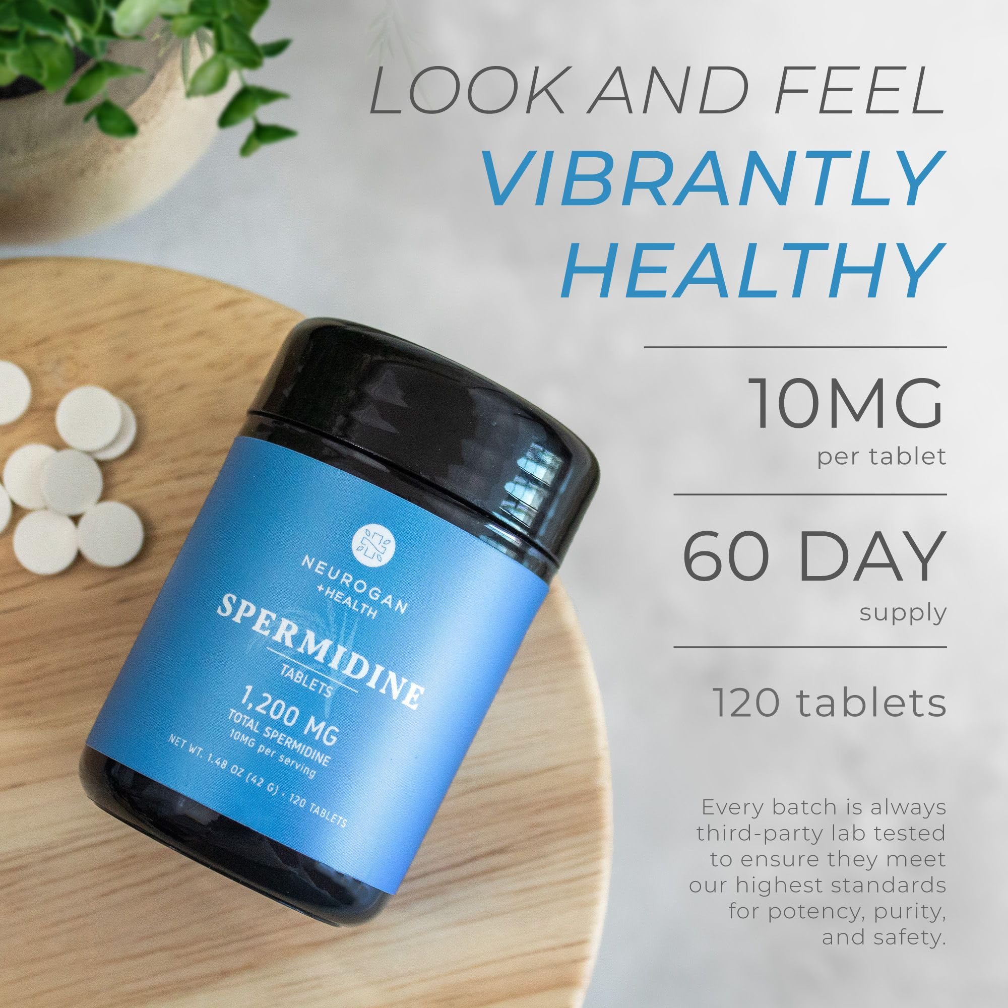 Made in USA label on Neurogan Spermidine packaging