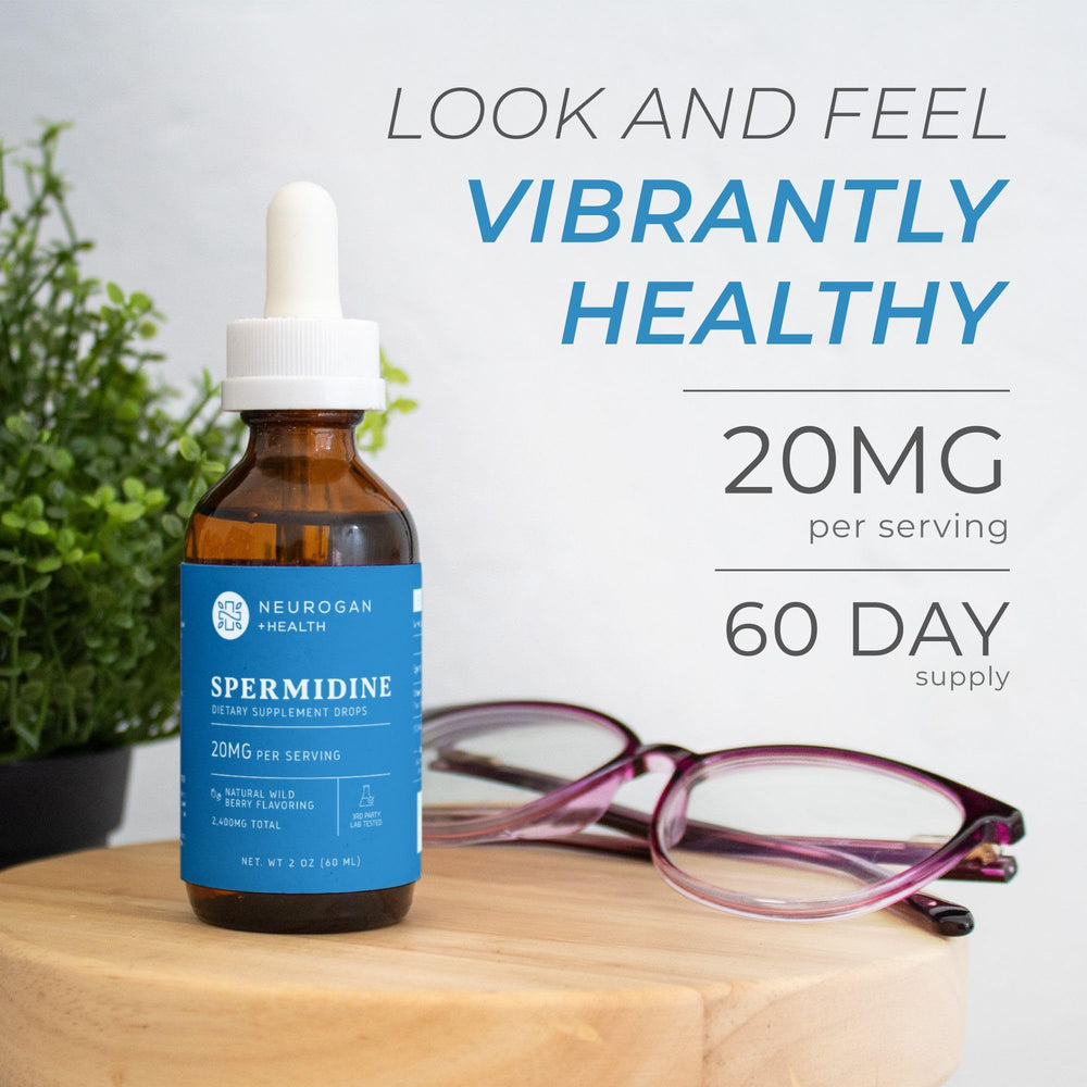 Neurogan Spermidine serving 20mg highlights concentrated support in every drop.