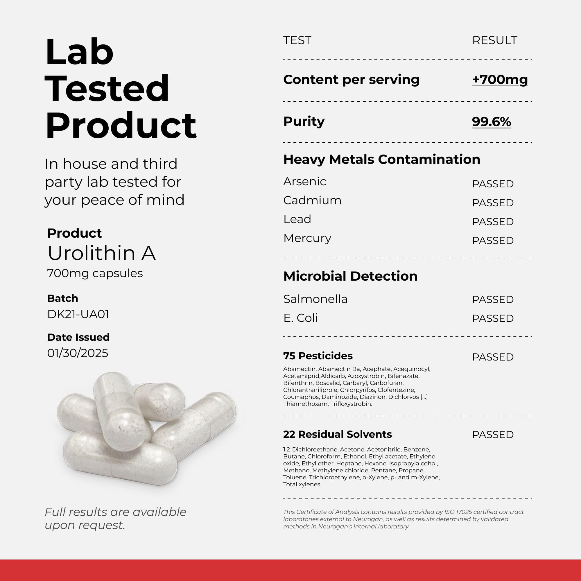 Neurogan Urolithin A bottle in hand emphasizes portability.