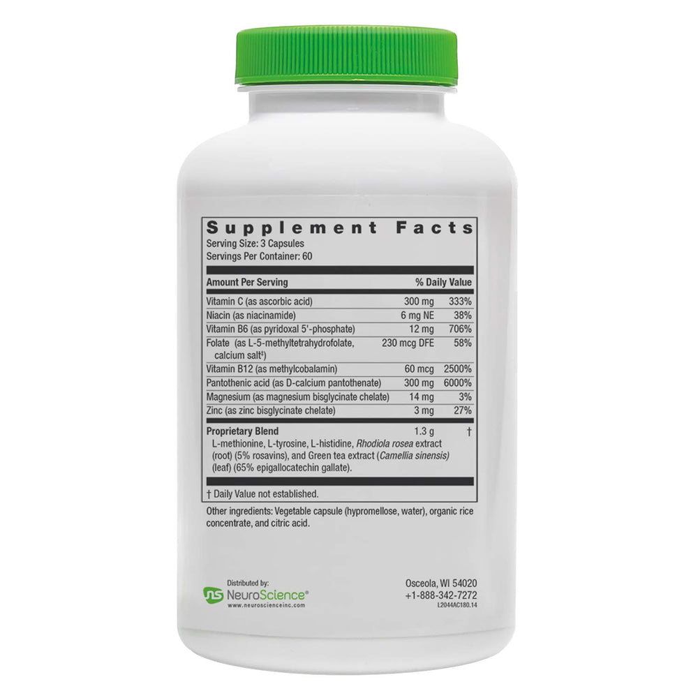 AdreCor label close-up highlighting premium adrenal ingredients.