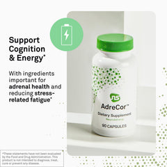 Capsules close-up showing AdreCor capsules with essential nutrients.
