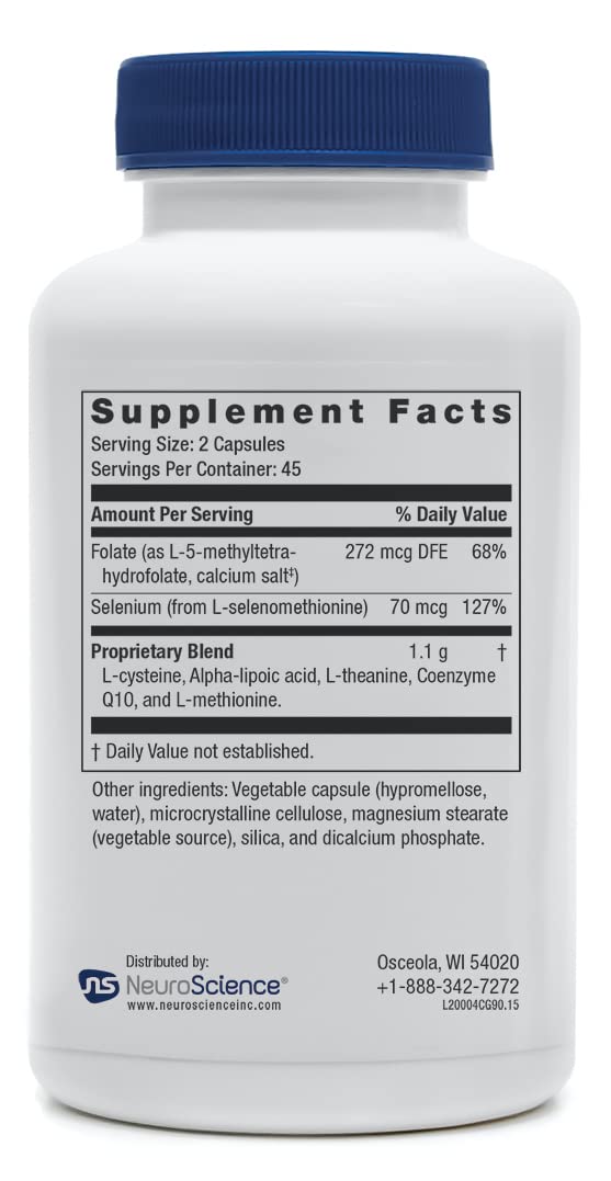 NeuroScience Calm G capsules shown for daily calm and energy support