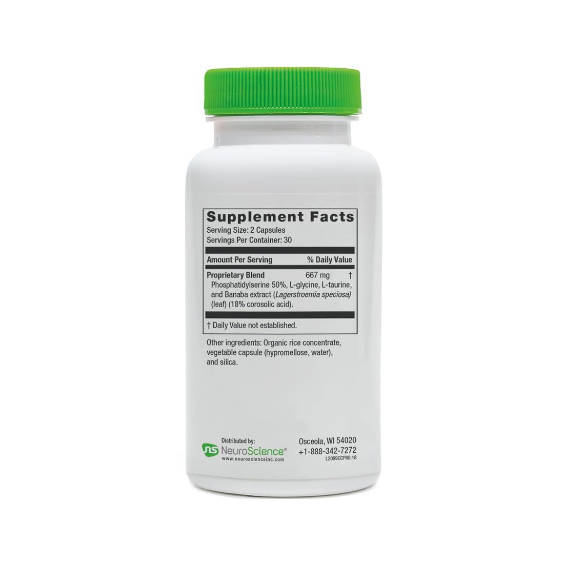 NeuroScience Neuro Adrenal Support packaging emphasizes professional-grade formula.