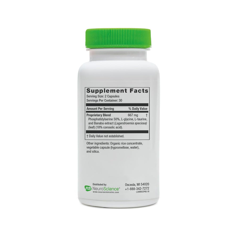 NeuroScience Neuro Adrenal Support packaging emphasizes professional-grade formula.
