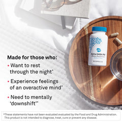 NeuroScience GABA PM micro-encapsulated valerian root visual suggests soothing night-time calm.