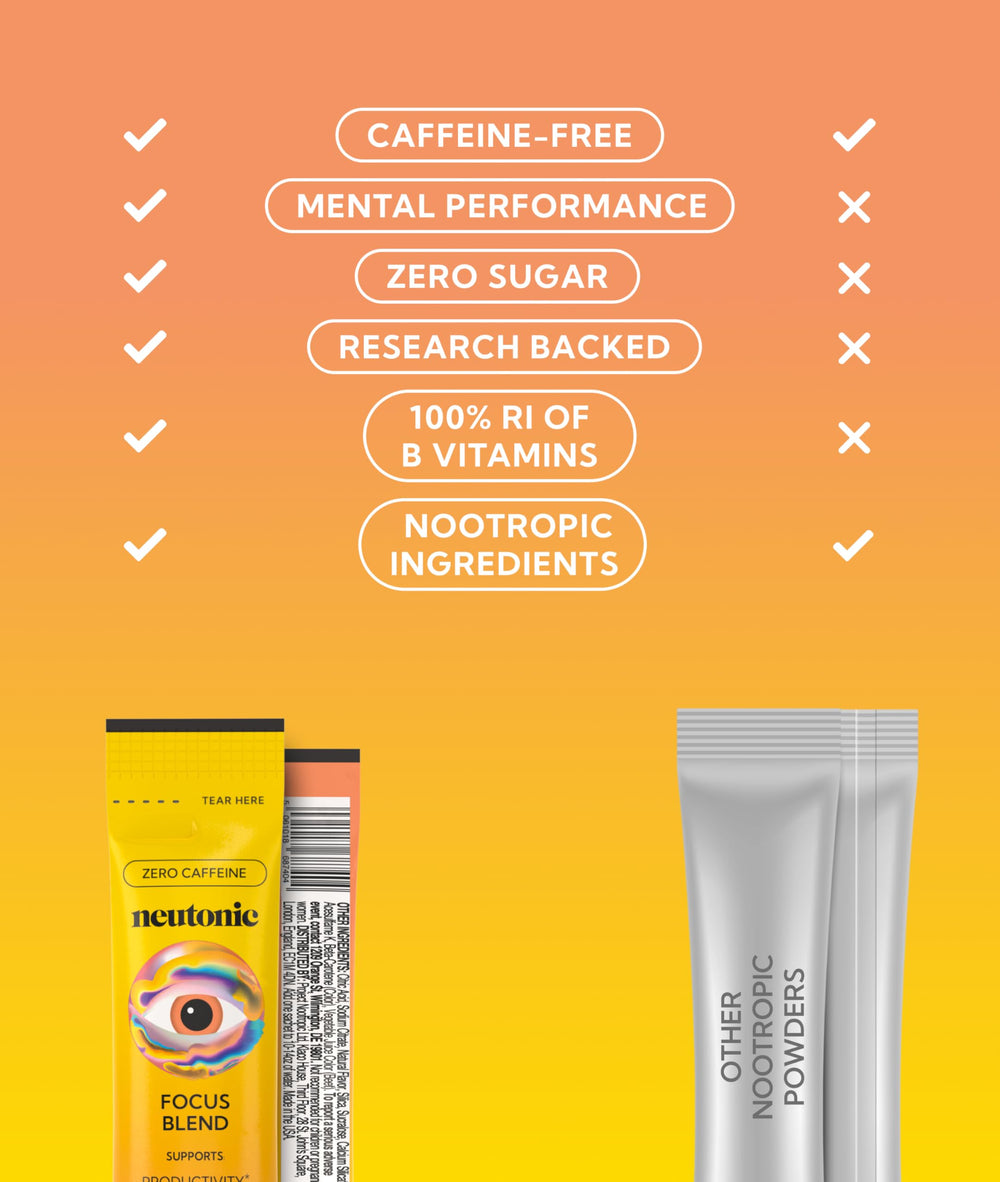 Neutonic no sugar caffeine-free icon communicates clean energy without stimulants