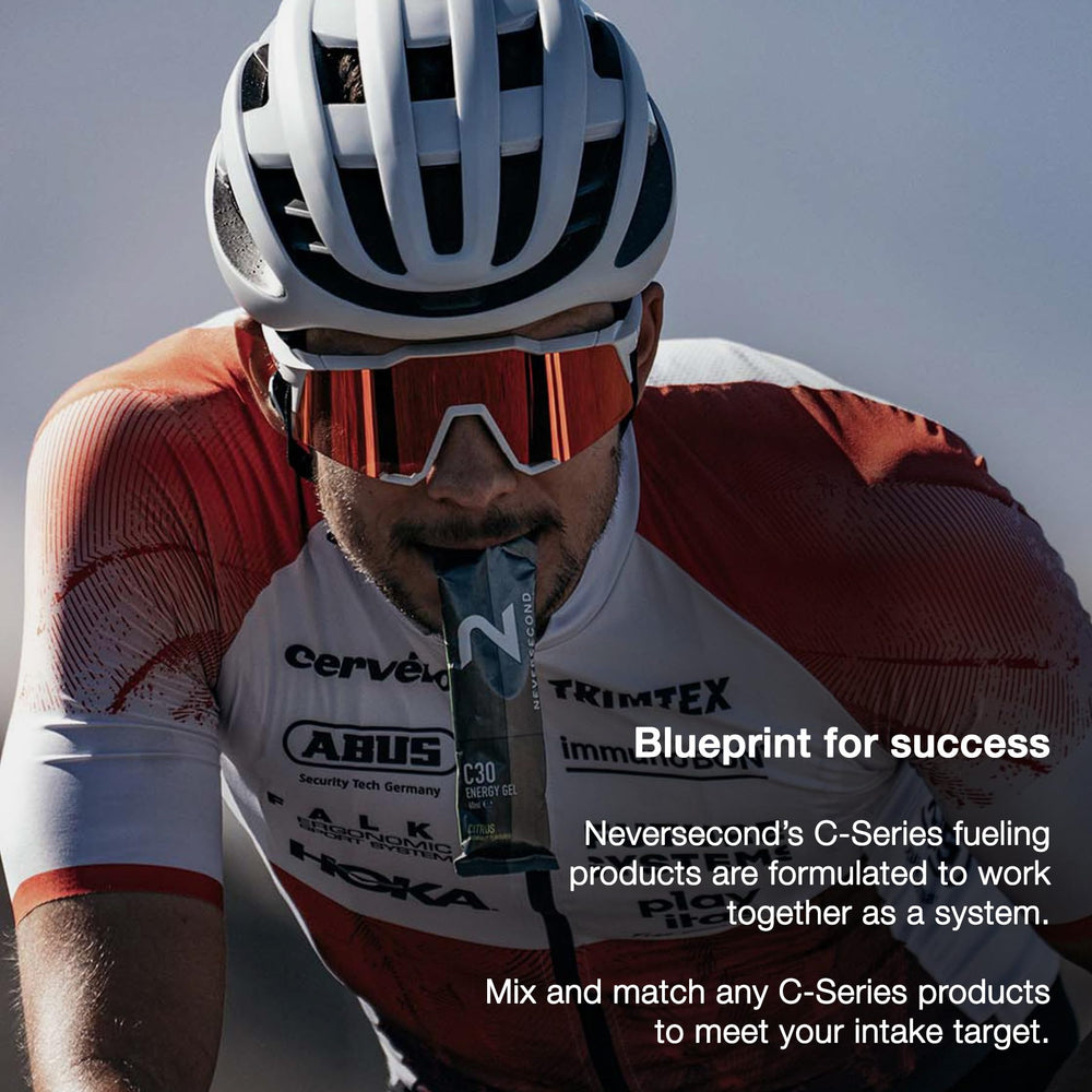 Neversecond C30 Energy Gel contains 200 mg sodium to support hydration.