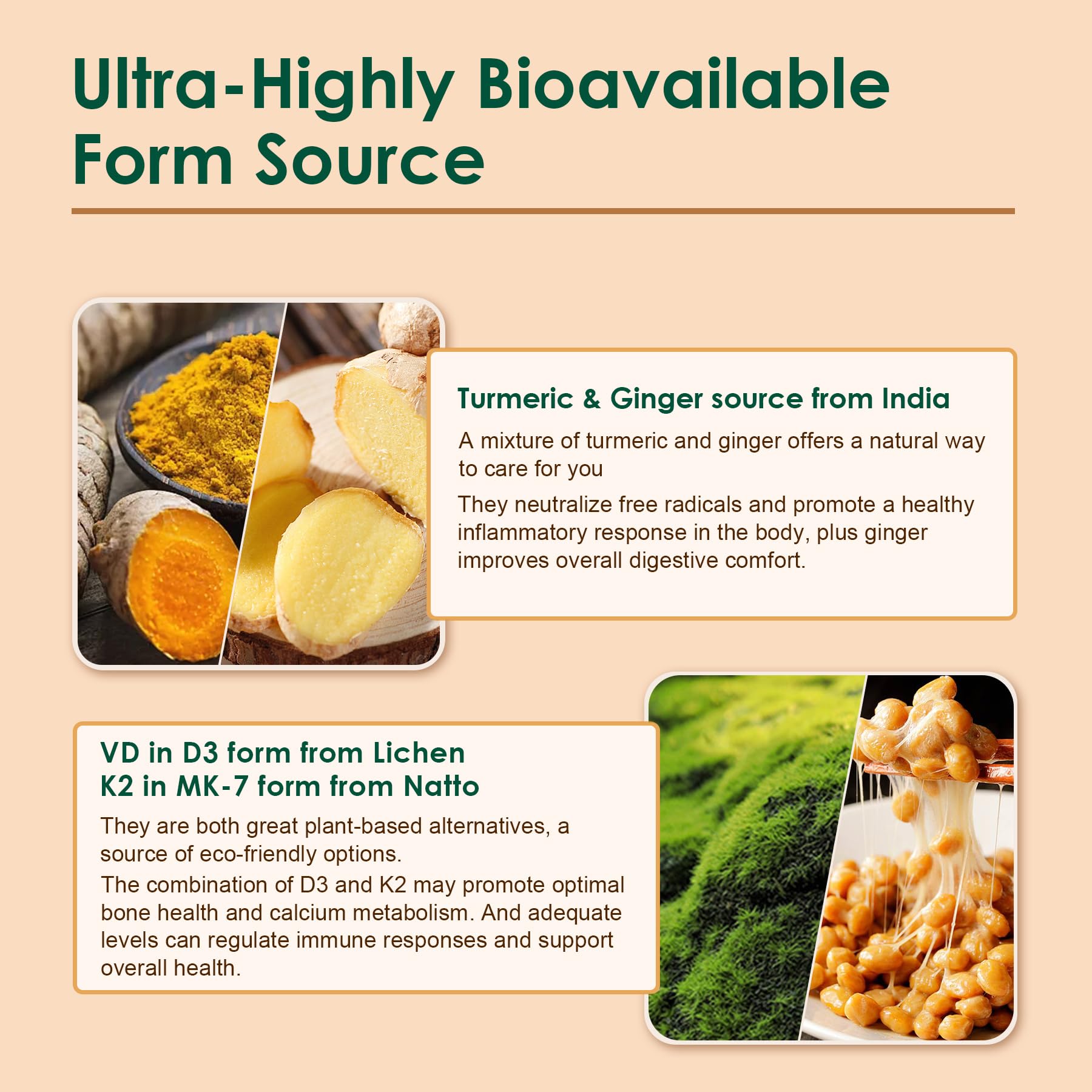 Ingredients panel highlighting acerola vitamin C and organic black pepper.