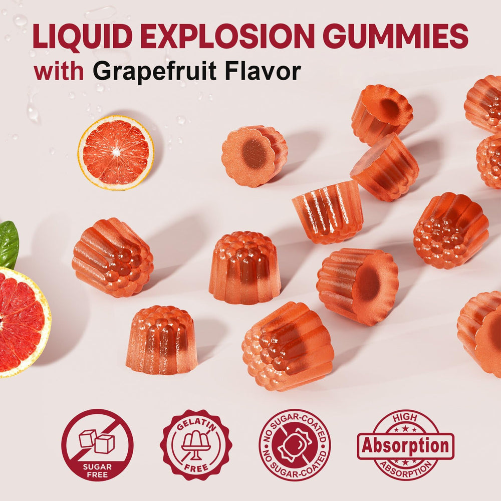 NEVISS maca gummies packaging box emphasizing vegan and non-GMO credentials