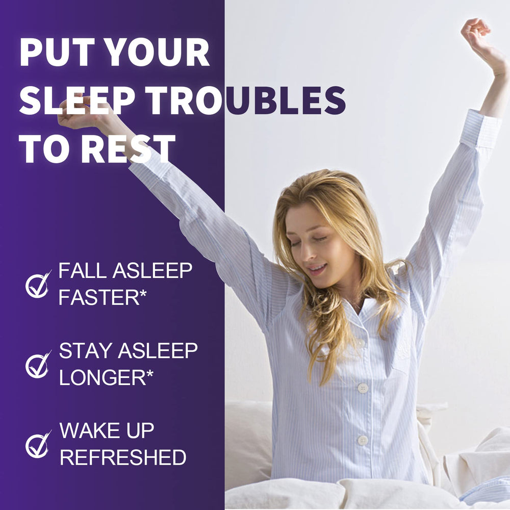 NEVISS Melatonin Gummies sleep scene, part of a nighttime routine.