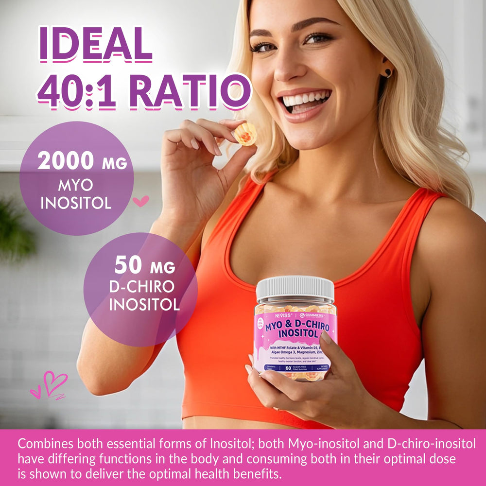 NEVISS gummies label focus displays the 40:1 ratio and clean ingredients.