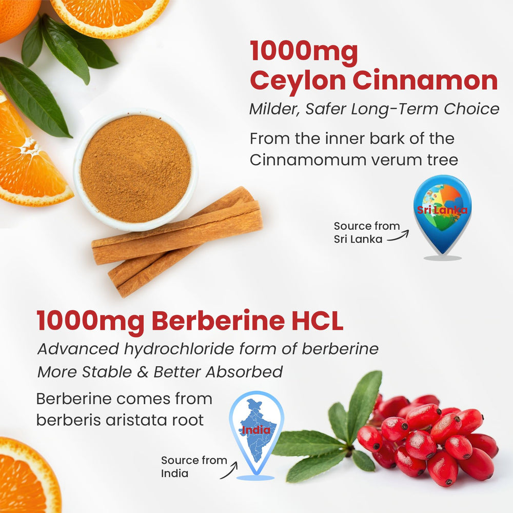 NEVISS bottle of cinnamon berberine gummies for convenient daily use