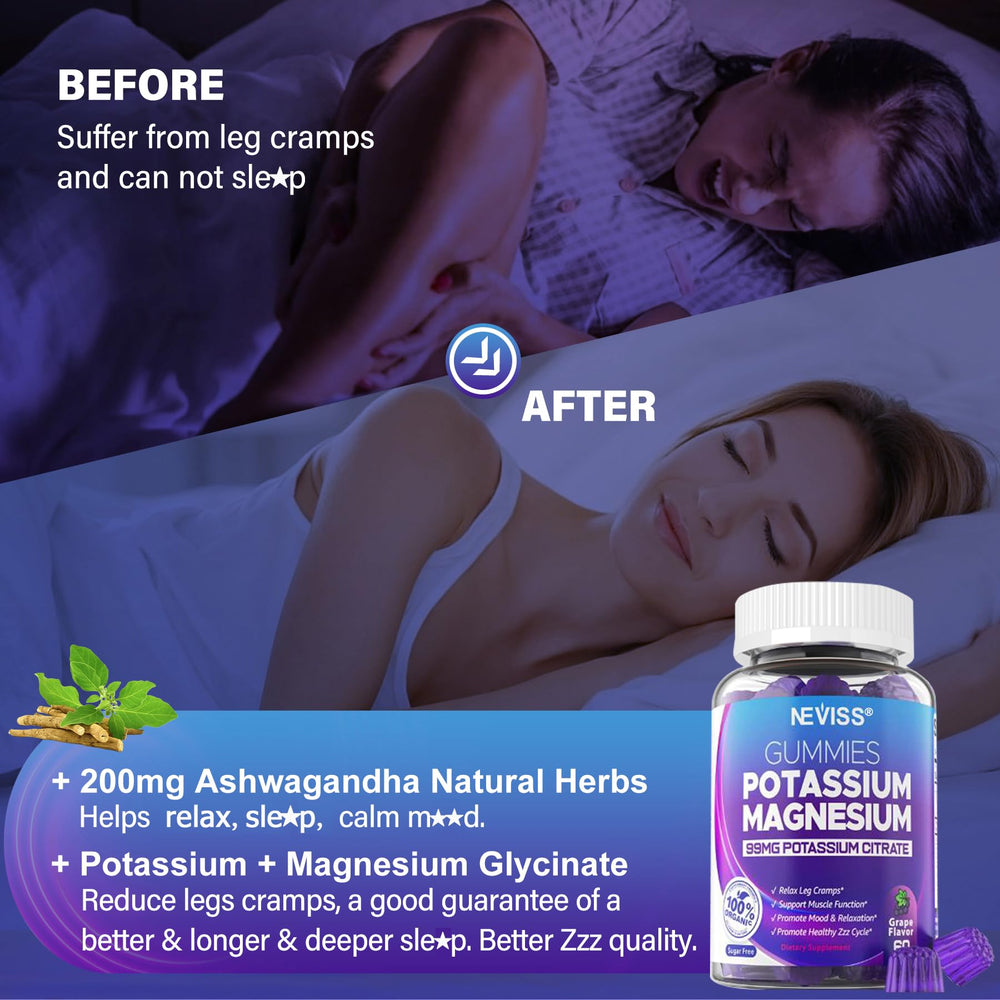 Ashwagandha note on NEVISS gummies for relaxed balance