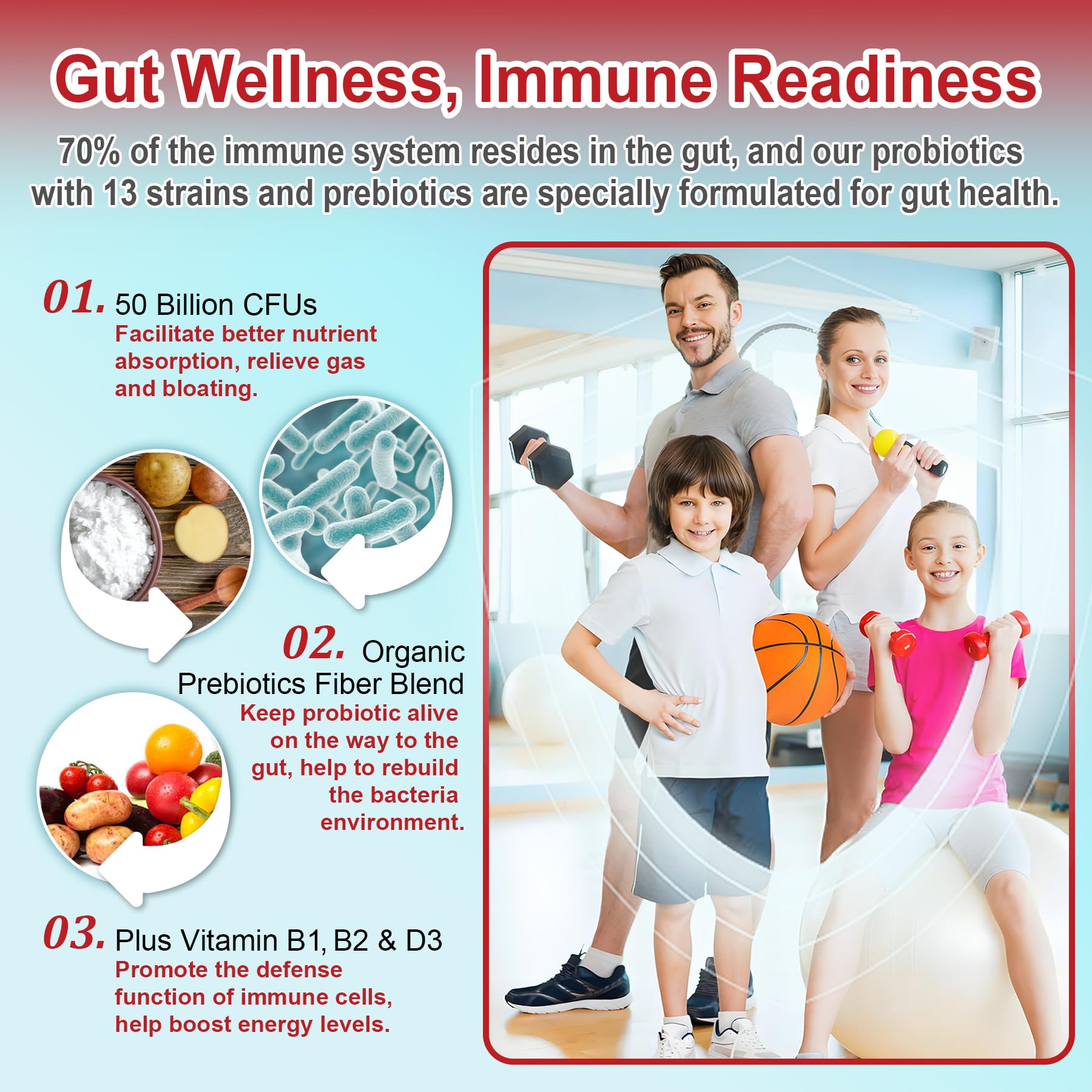 NEVISS Probiotic Gummies two gummies per day dosage guidance.