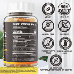 NEVISS D3K2 gummies close-up with orange flavor
