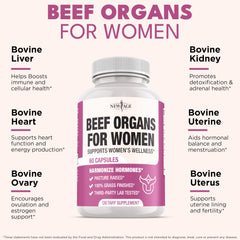 NEW AGE capsules close-up showing simple daily dosage for women.