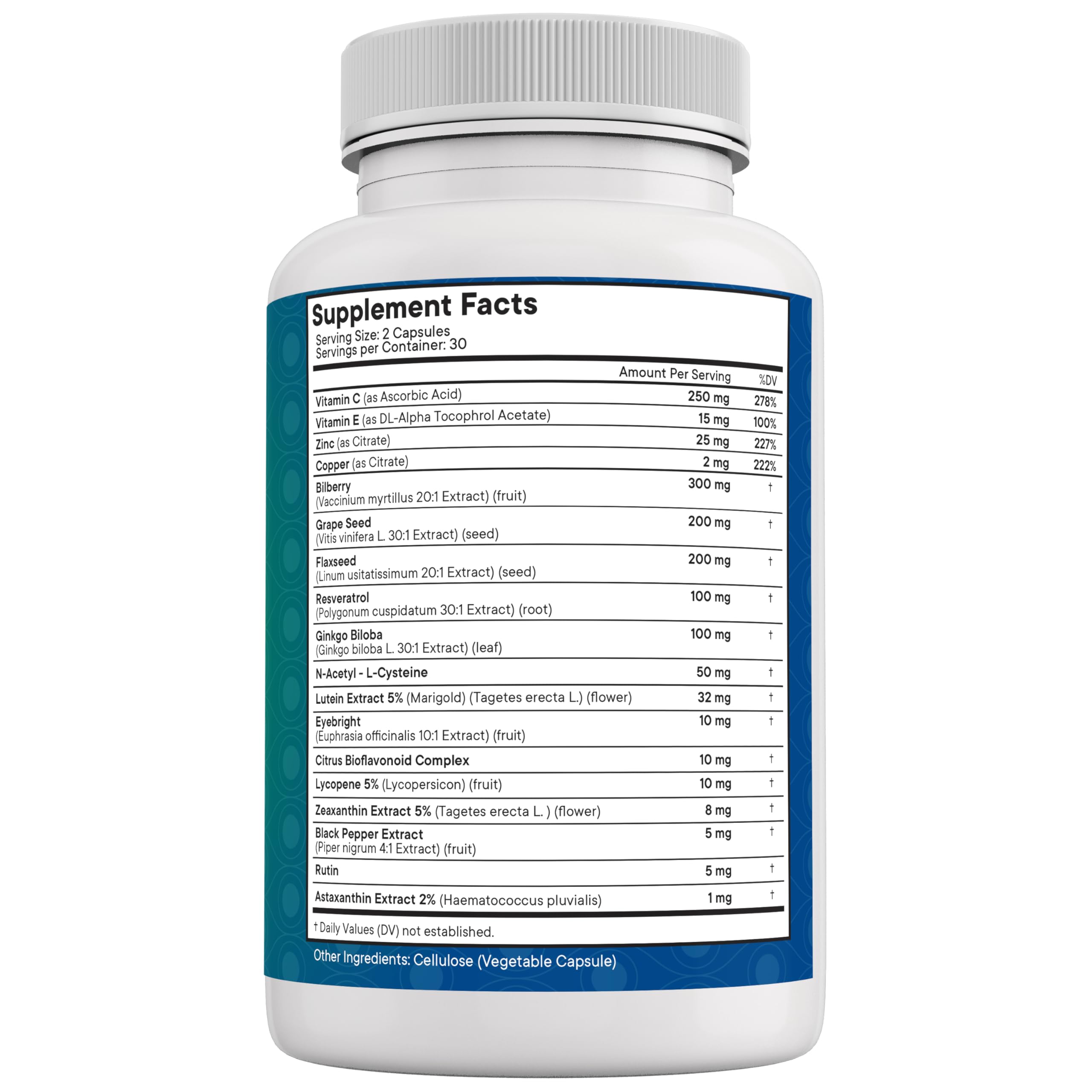 NEW AGE Eye Health manufacturing quality seal indicating purity