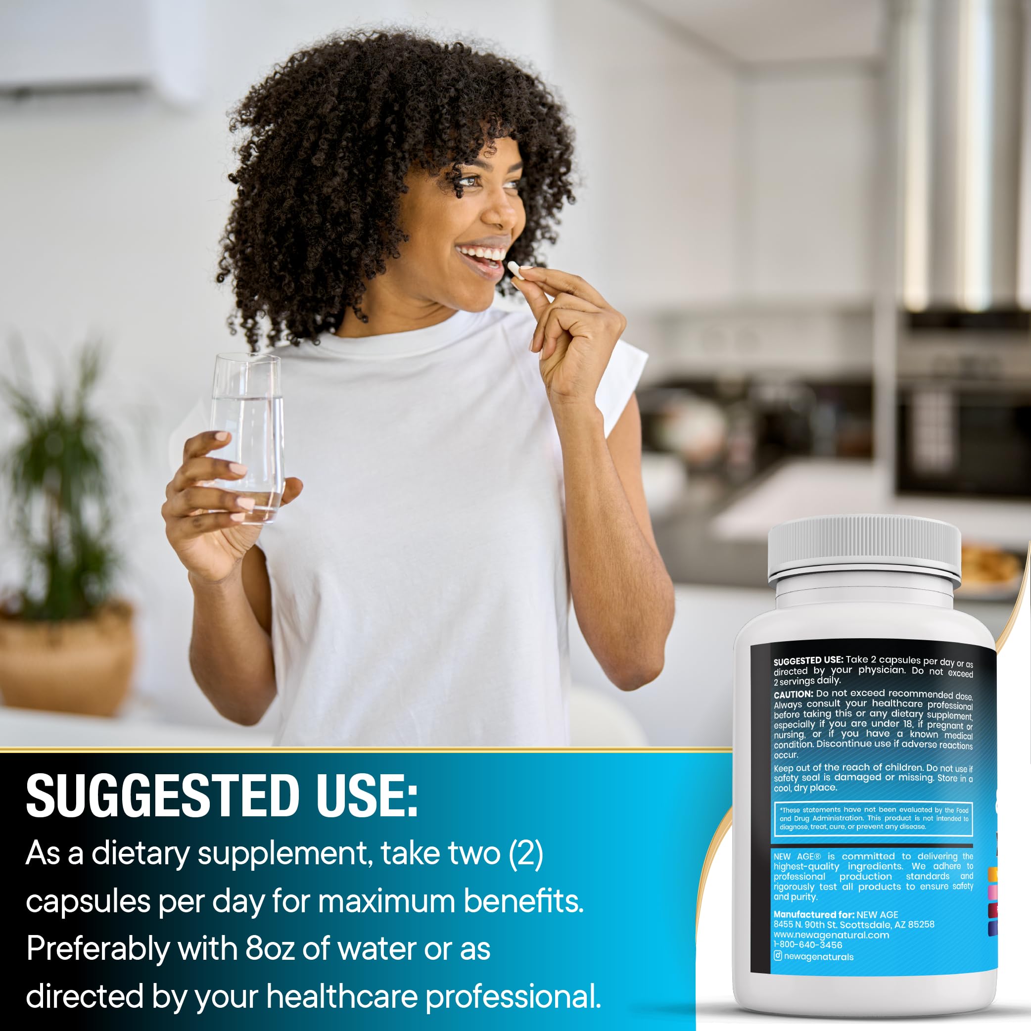 NEW AGE NAC triphala blend adds traditional wellness components.