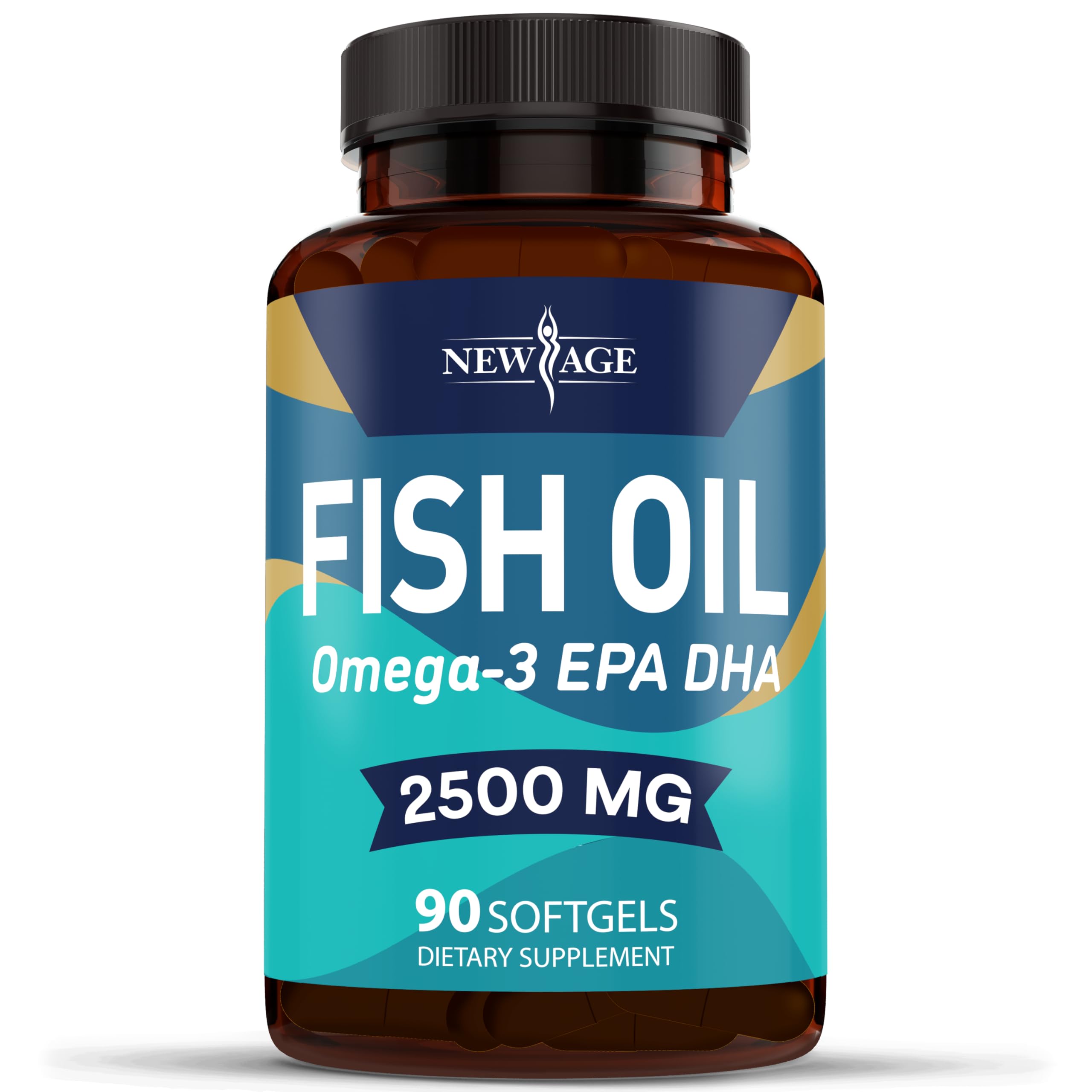 Non-GMO gluten-free ingredients label for NEW AGE Omega 3