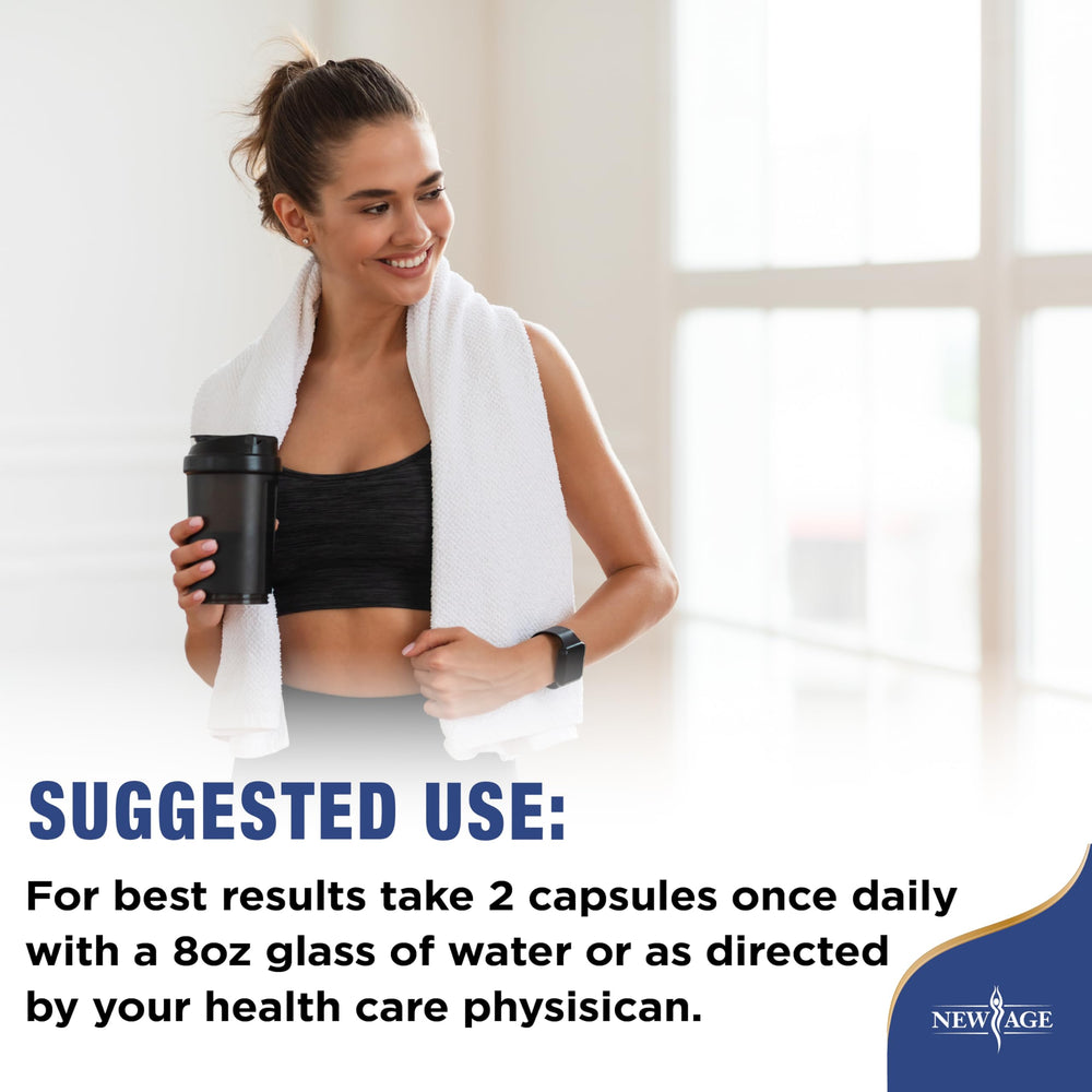 New Age Probiotics two capsules daily routine in view