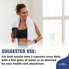 New Age Probiotics two capsules daily routine in view
