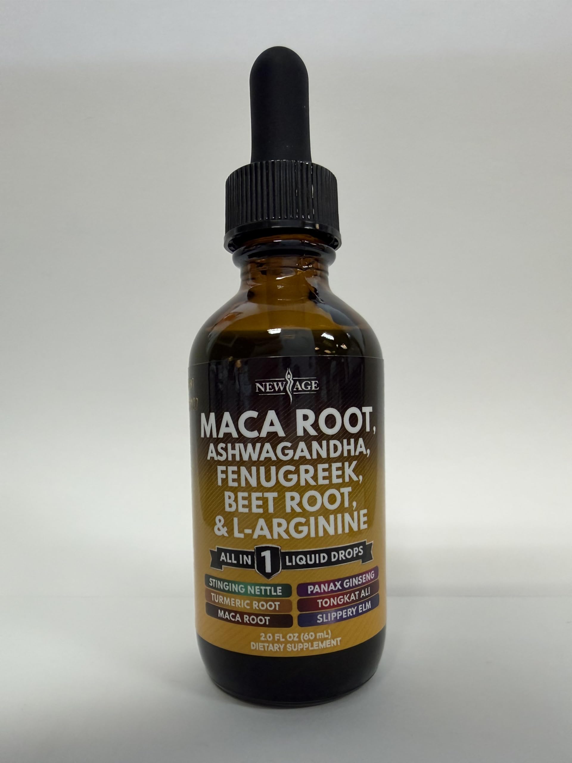 NEW AGE nettle drops bottle highlighting minerals for balanced wellness.