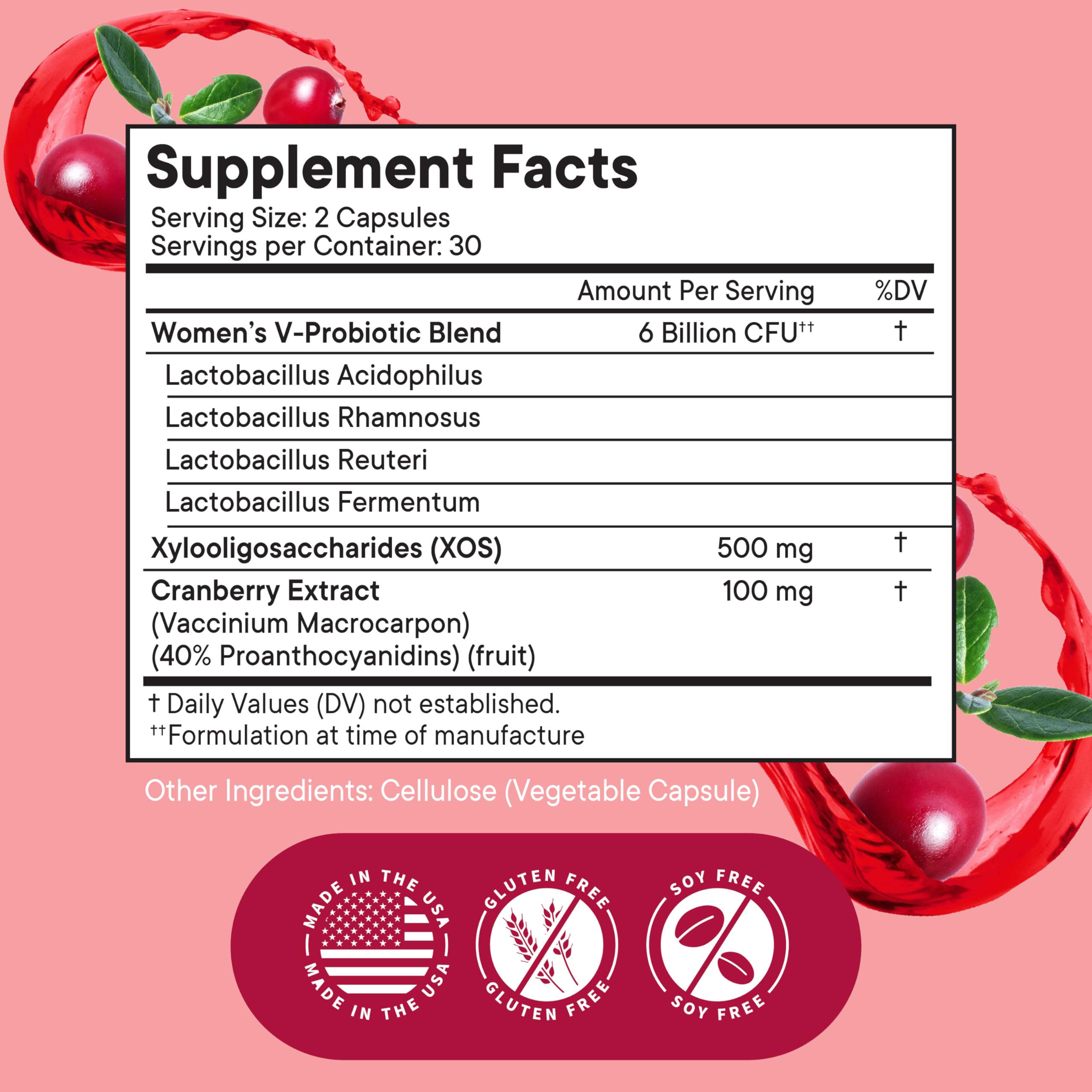 New Age Vaginal Probiotics capsules closeup for easy daily use.