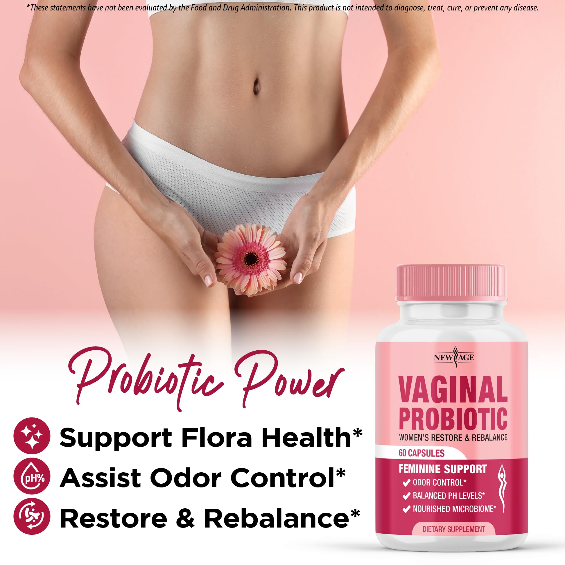 New Age Vaginal Probiotics prebiotic xylooligosaccharide showcases probiotic nourishment.