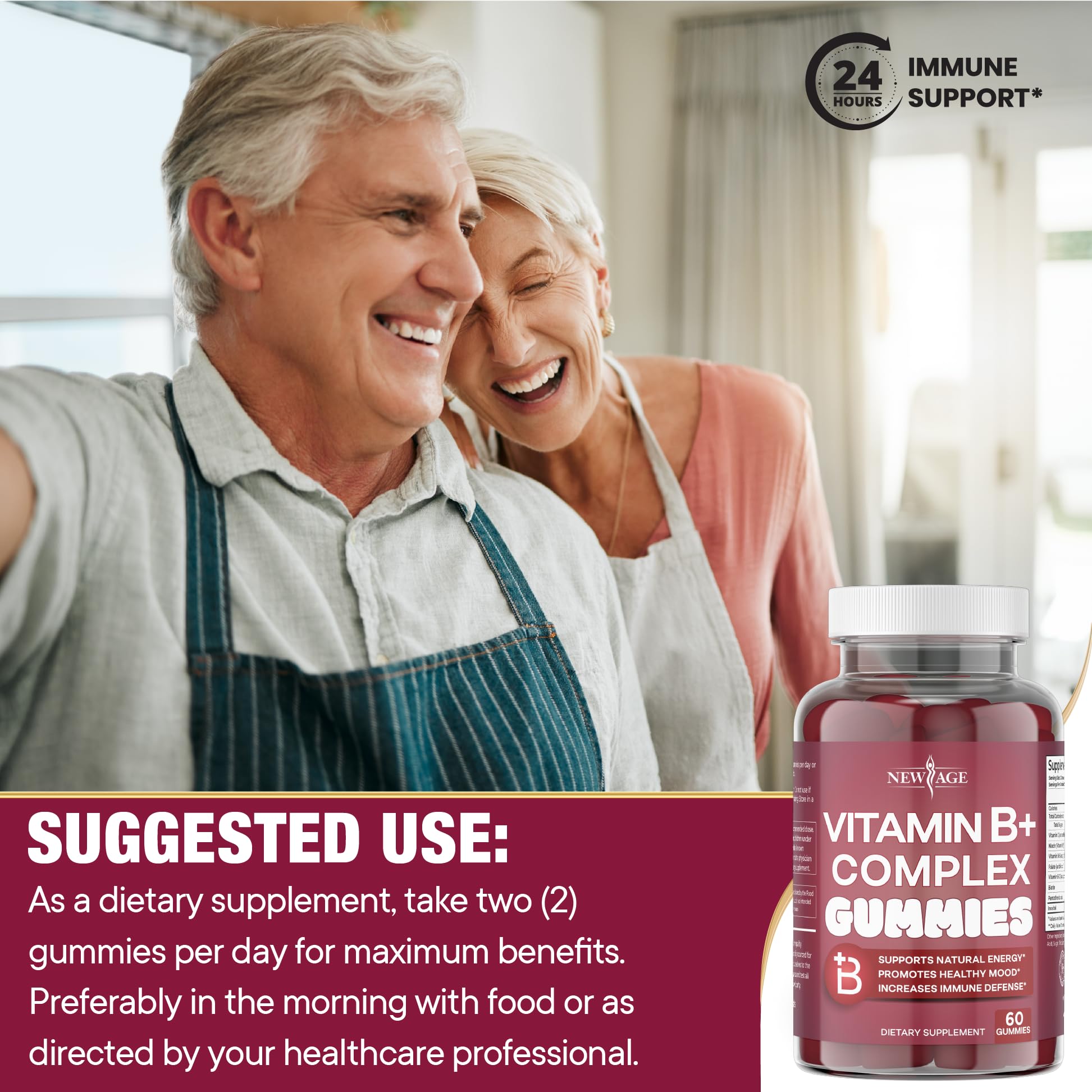 Allergen-free and gluten-free icons shown on New Age gummies packaging