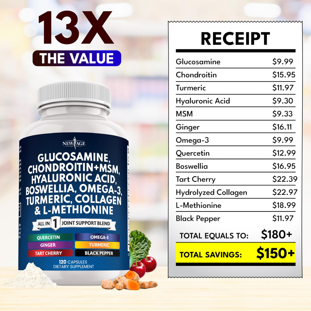 New Age vitamin blend with D3, C, E, zinc and calcium.