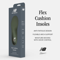 New Balance insoles with two-layer foam provide extended foot relief.