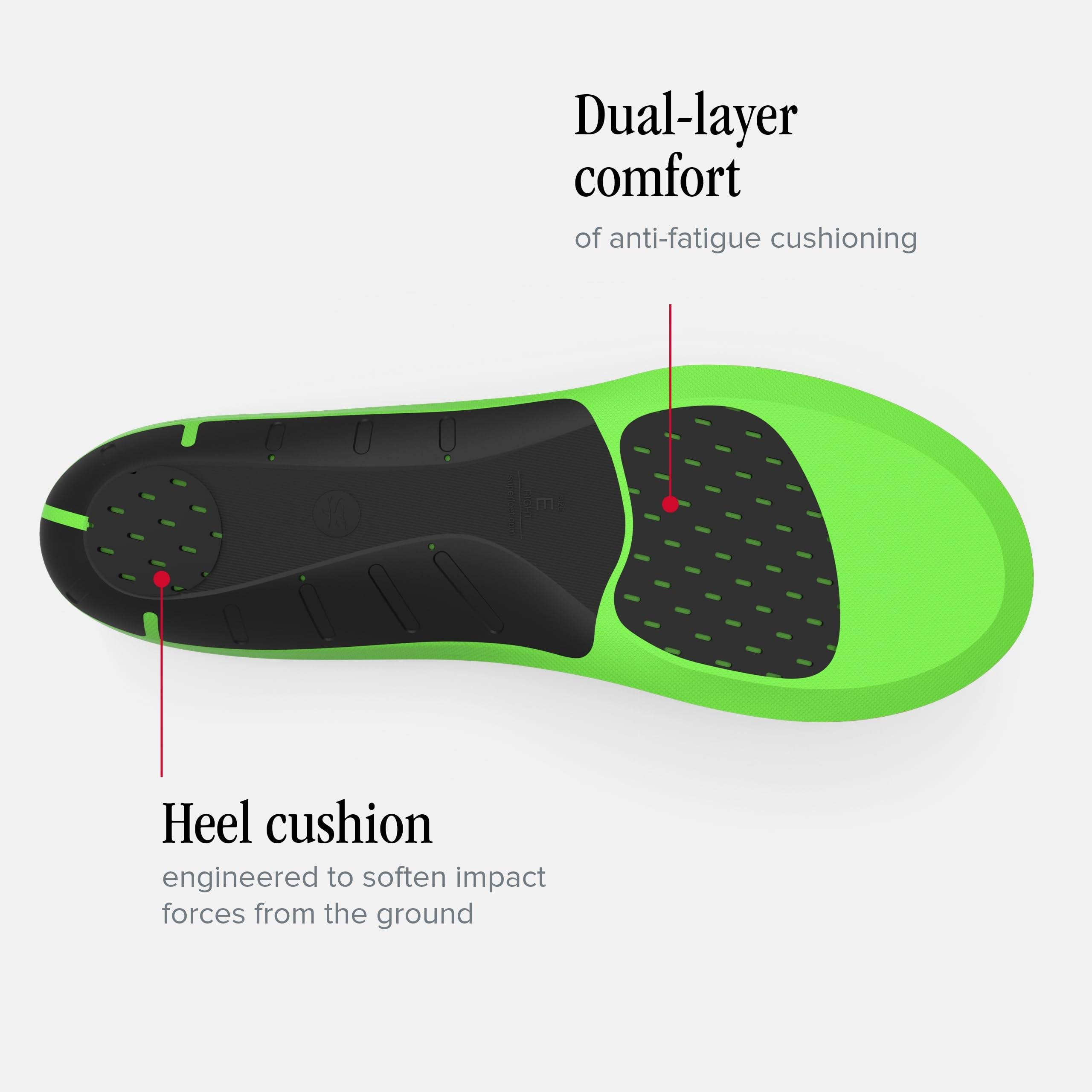 New Balance Sport Active Cushion insoles wick moisture to keep feet dry during activity.