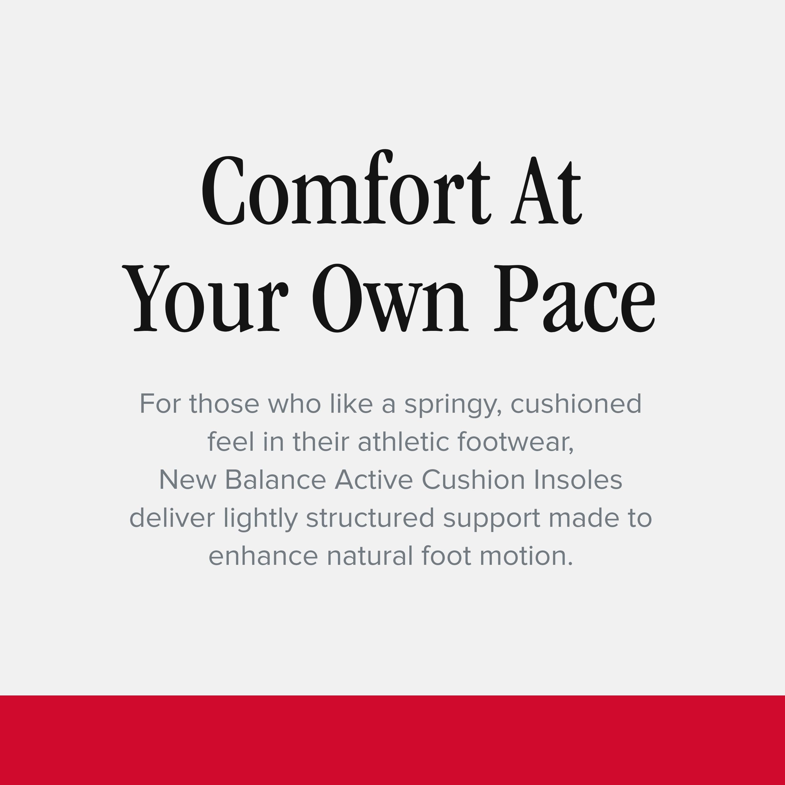 New Balance insoles moisture-wicking keeps feet dry and fresh during activity.