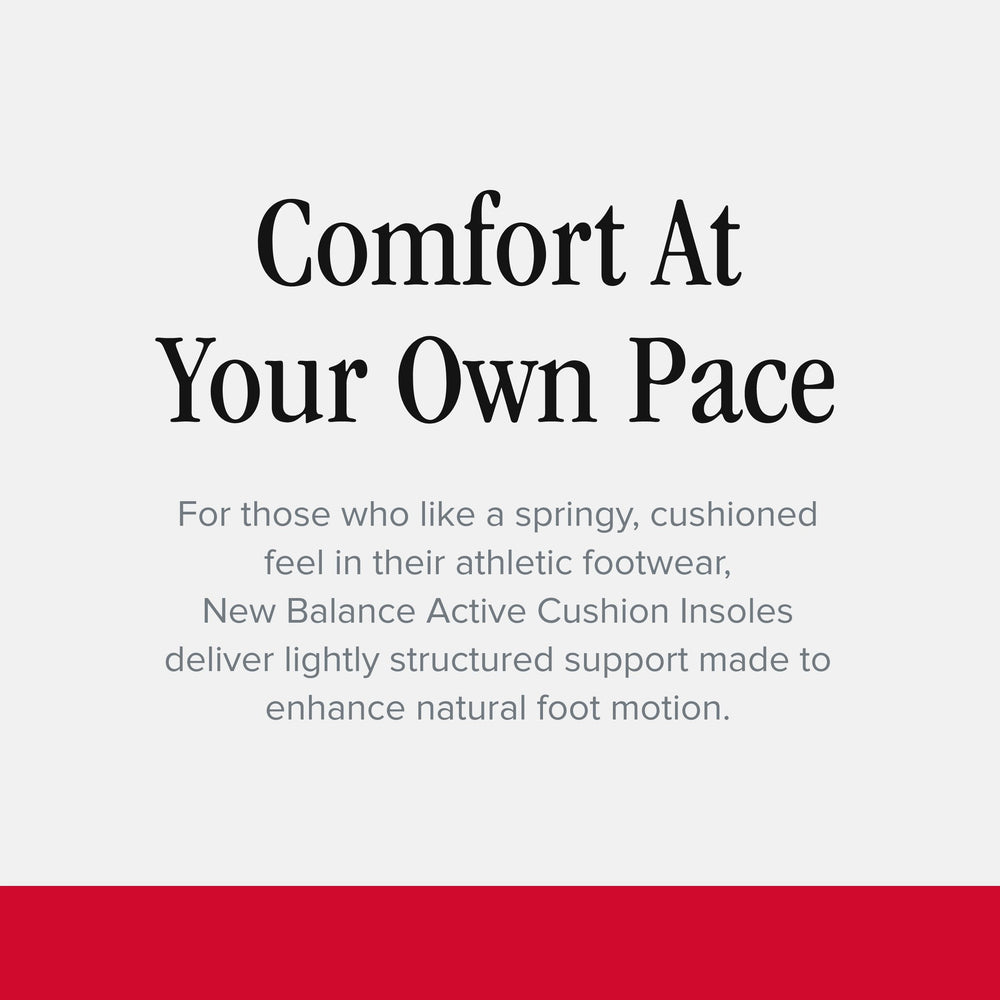 New Balance insoles moisture-wicking keeps feet dry and fresh during activity.