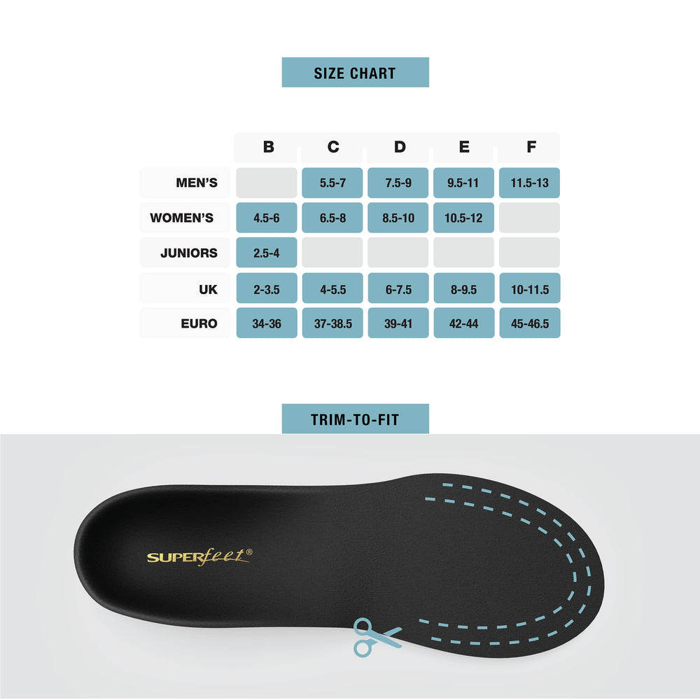 New Balance Superfeet Winter Thin boot-fit design trims to a precise fit.