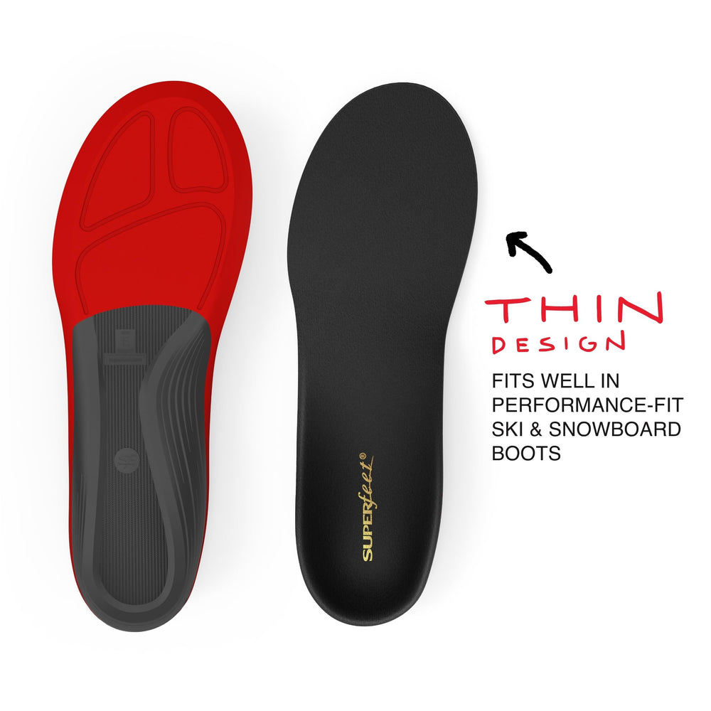 New Balance Superfeet Winter Thin moisturewick top cover reduces odors in boots.