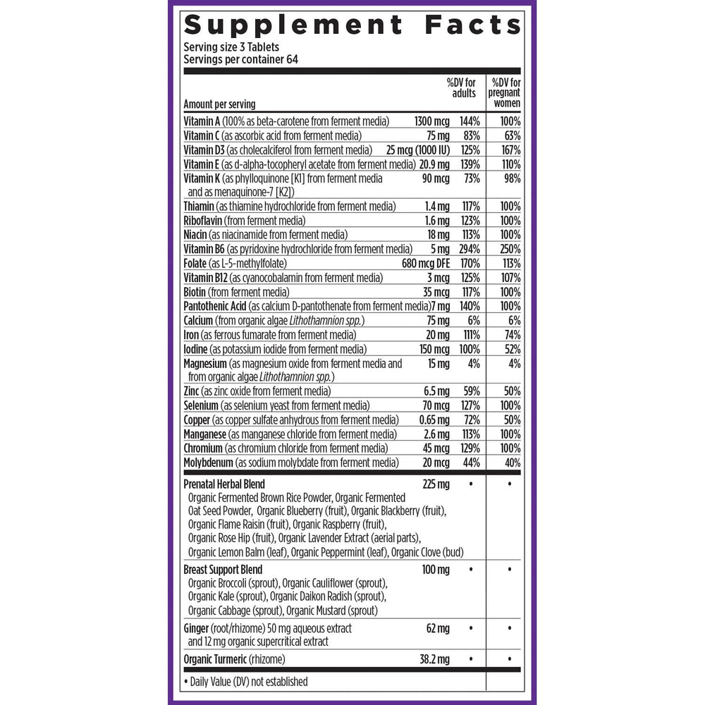New Chapter Advanced Perfect Prenatal Vitamin D3 capsule supports immune and heart health.