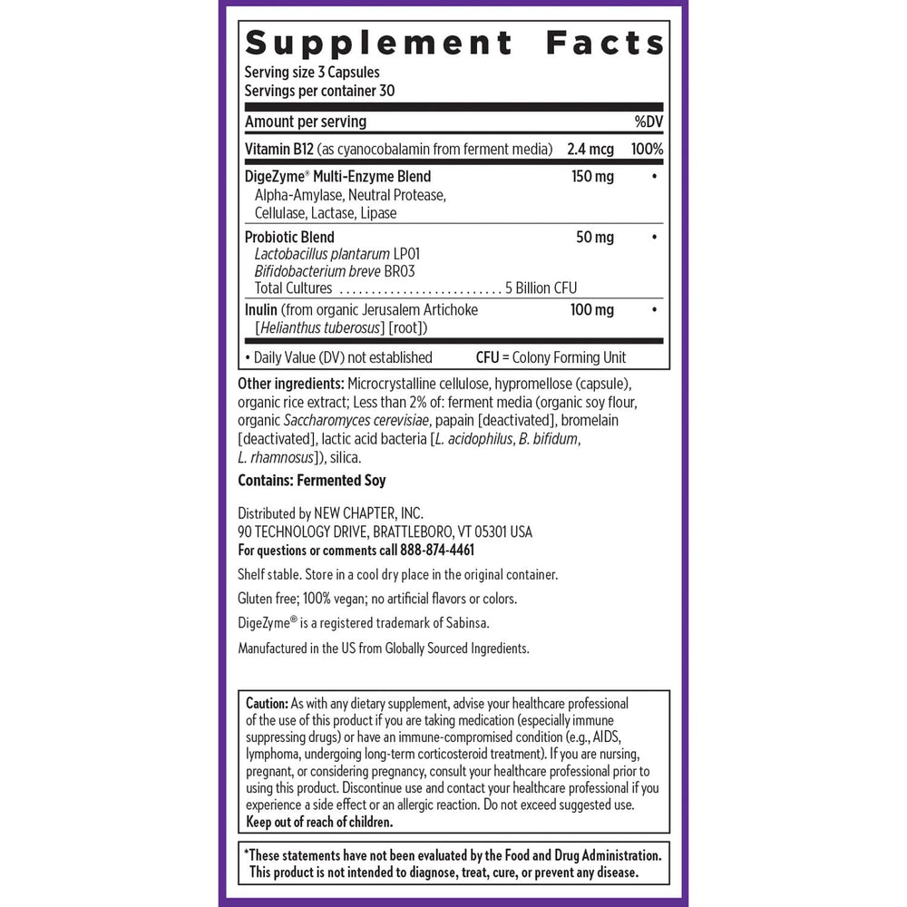 Meal-time scene with All-Flora enzyme complex for digestion