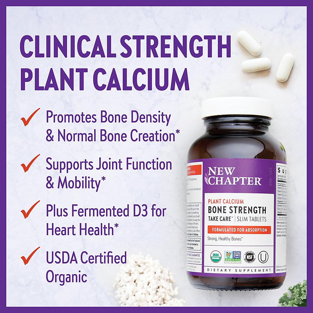 New Chapter Calcium dosage spoon illustrates easy daily intake