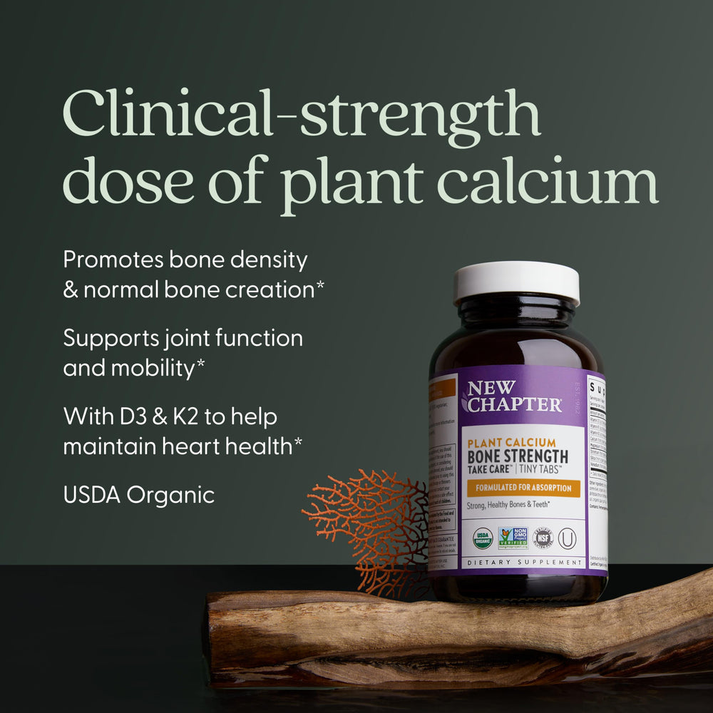 Icelandic Red Marine Algae source highlights organic calcium in New Chapter supplement