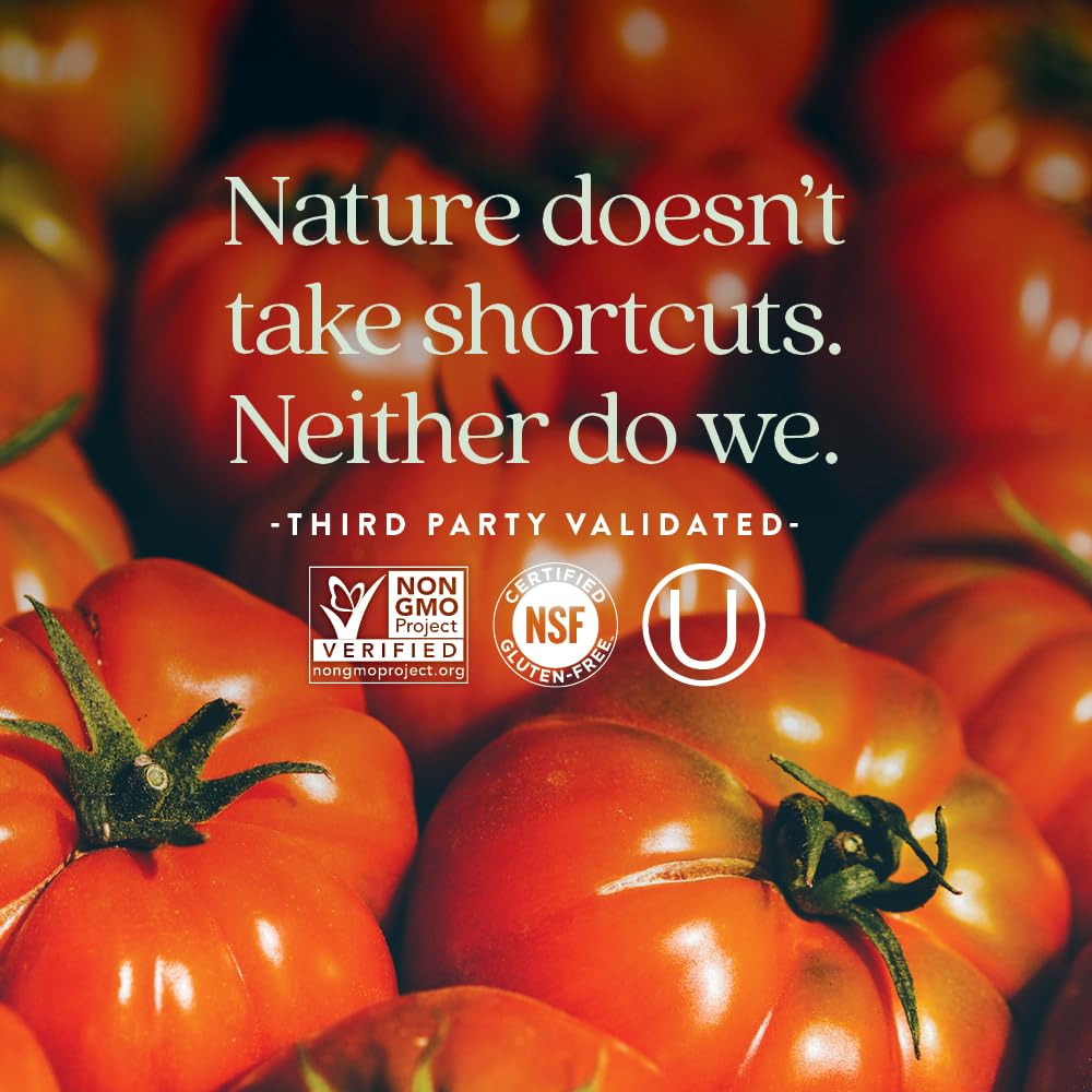Label emphasizes non-GMO verification and vegan formulation.