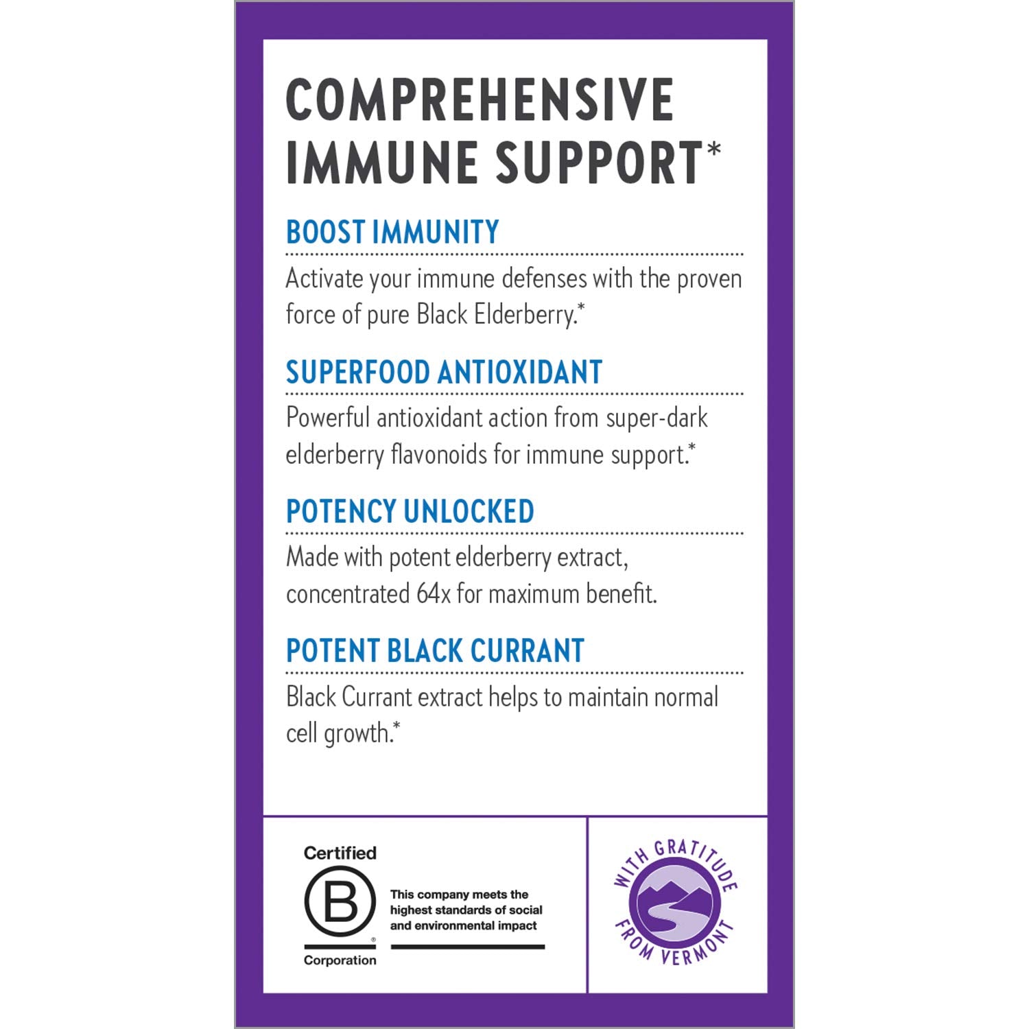 New Chapter Elderberry Force capsules top view suggests compact daily dose.