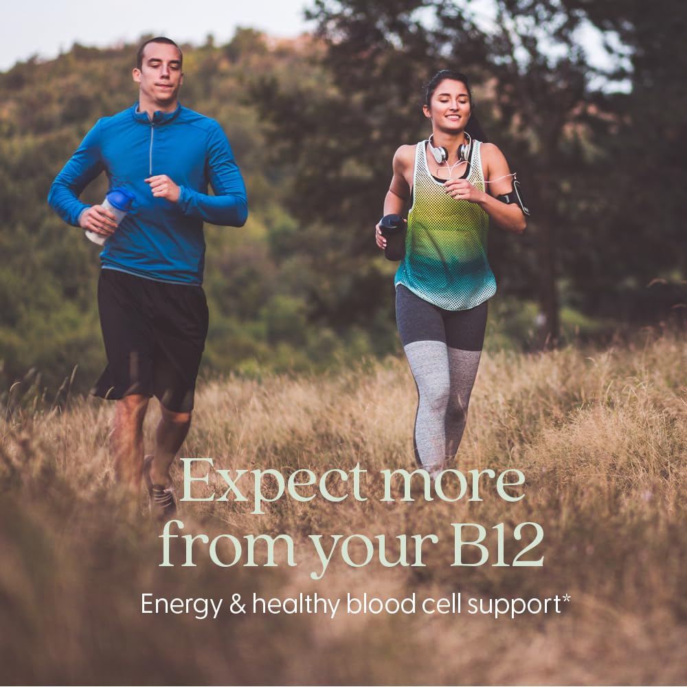 New Chapter fermented vitamin B12 label close-up highlights methylated B12 form.